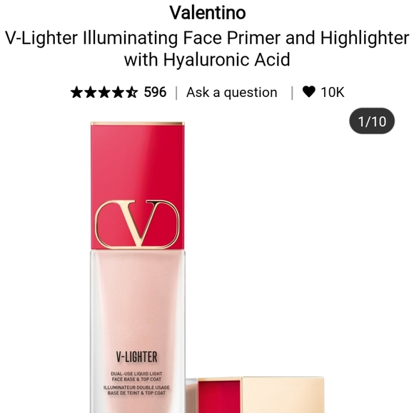 NIB VALENTINO V-LIGHTER FACE PRIMER & HIGHLIGHTER - Picture 1 of 16